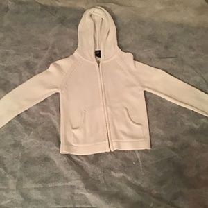 Girls size 7/8 white knitted sweater